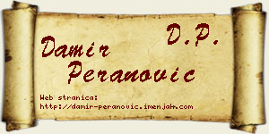 Damir Peranović vizit kartica